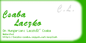 csaba laczko business card